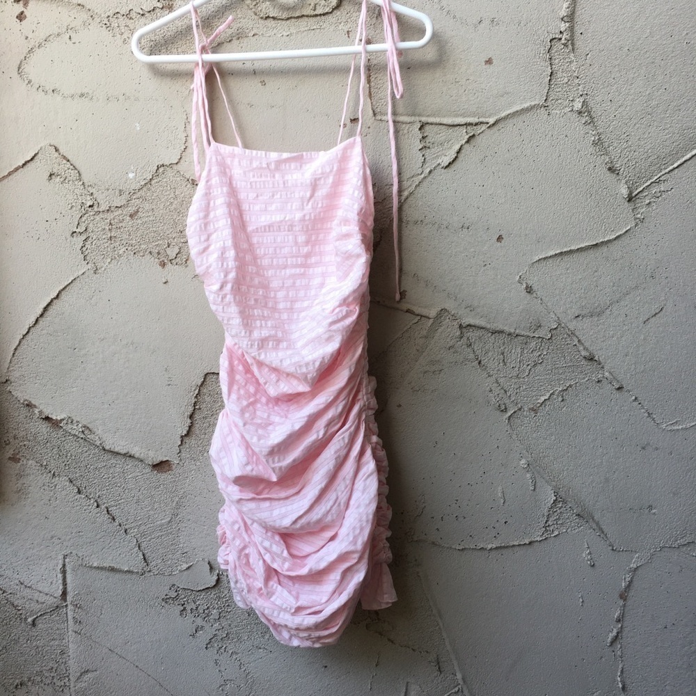 Lovers + Friends Amy Mini Dress in Sunrise Pink Size S - Picture 7 of 9